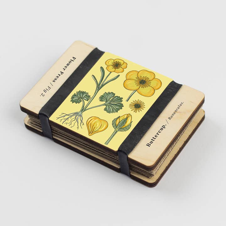 Pocket Flower Press - Vintage Buttercup for wholesale by Studio Wald - UK Made