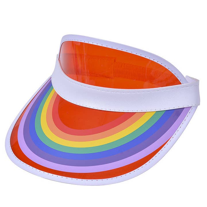 Mavi Bandz – wholesale Skärm - Dam – Ny Sommar Retro Regnbåge Klar Visir Hat