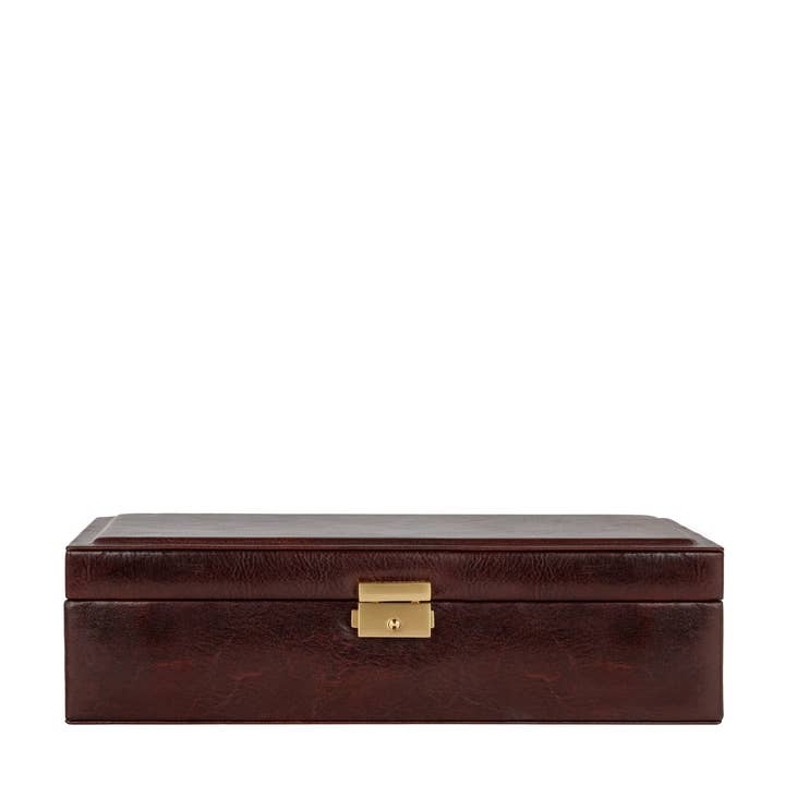 Time Resistance - Vente Boîte/rangement à bijoux - Boîte à montres en cuir Herzog, organiseur de montres14