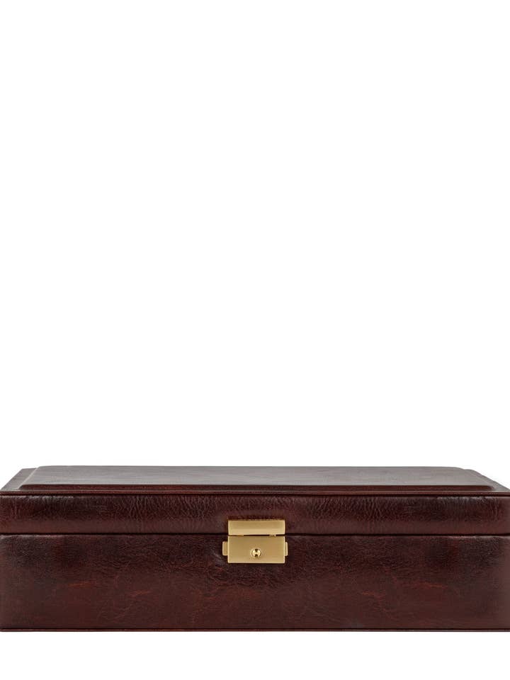 Boîte à montres en cuir Herzog, organiseur de montres pour la vente par Time Resistance