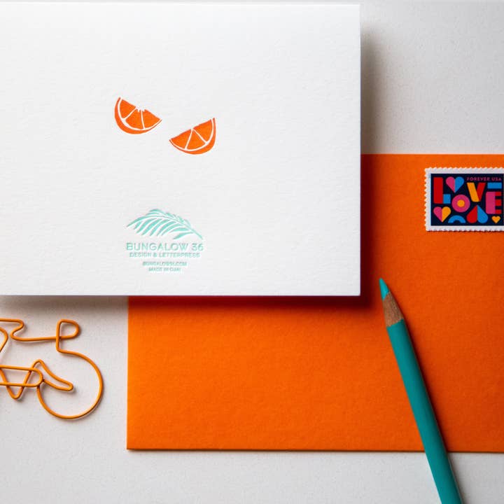 Bungalow 36 - Wholesale Everyday Greeting Card - The Ojai Bike - Hand Illustrated Letterpress Card2
