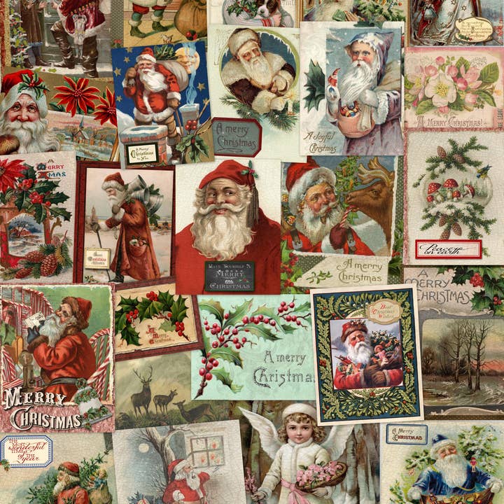 Monahan Papers - Wholesale Flat Wrap - Assorted 11" x 17" 50 Piece Christmas Papers Collection