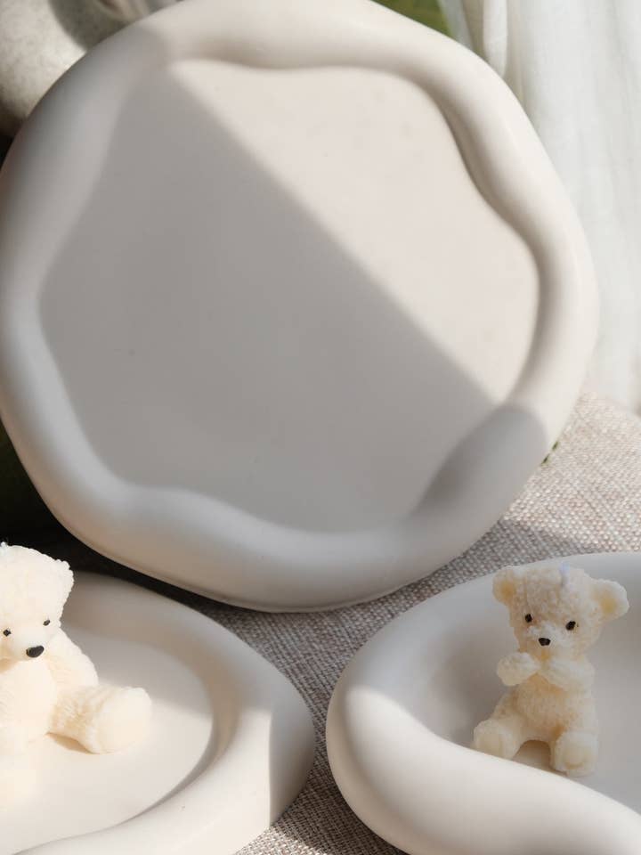 Bandeja decorativa Dune de estilo orgánico moderno para venta al por mayor de ECLAT DE L'AUBE