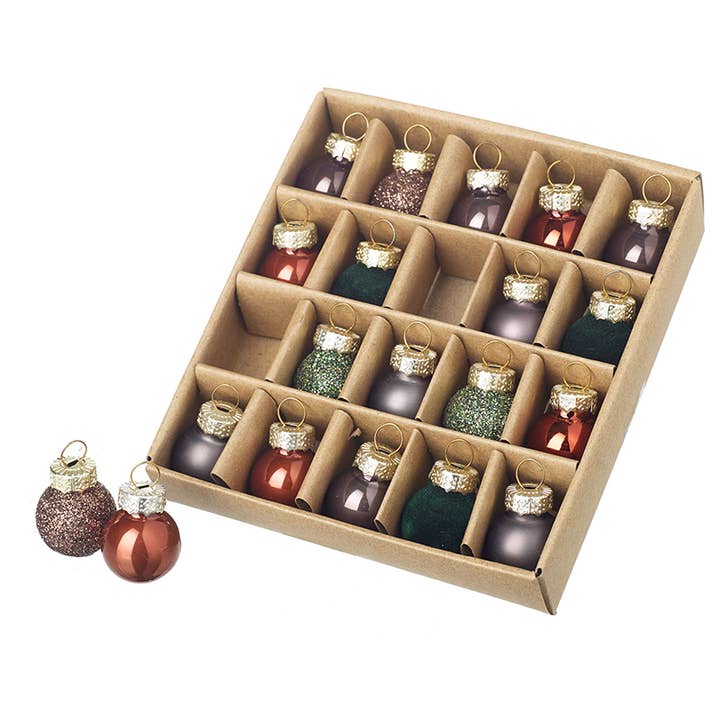 AMBER GREEN GREY GLASS DECS SET for wholesale by Heaven Sends