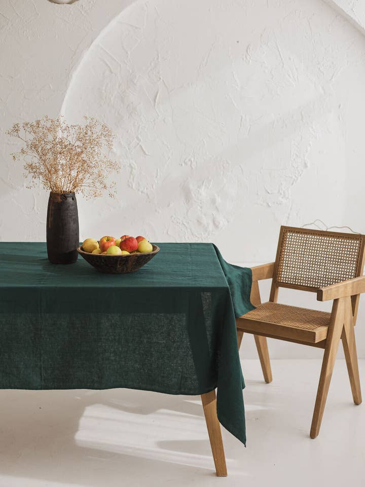 Linen Tablecloth, Handmade with love in 22 Colors for wholesale by Epic Linen