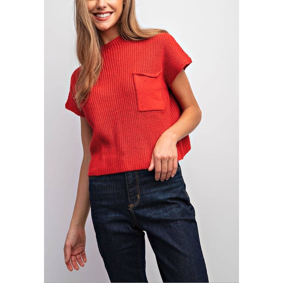 Coloring You - Wholesale Knit Sweater - Women's - FSG-TP8847-8 DROP SHOULDER RIB-KNIT SWEATER TOP4