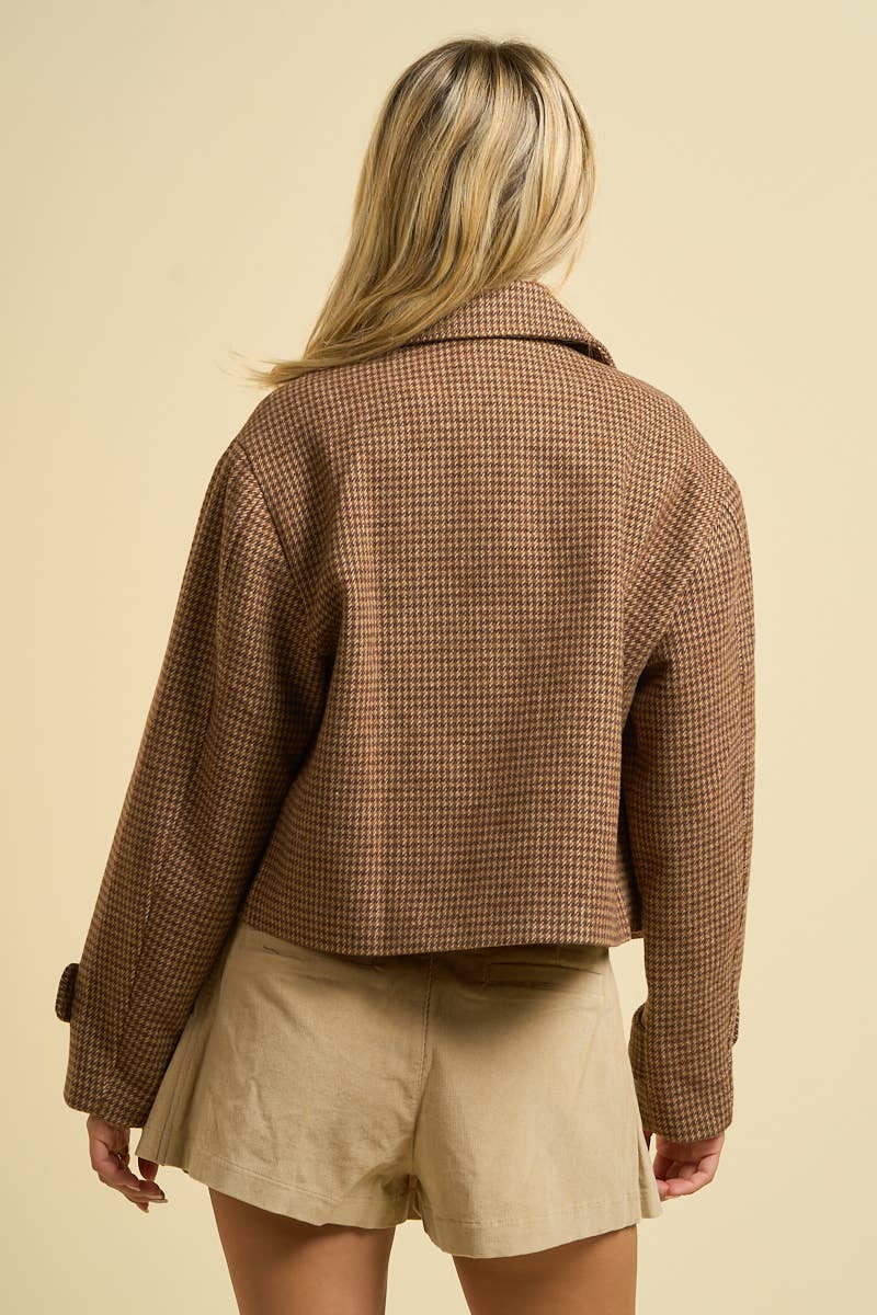 ANWND - Venta al por mayor Chaqueta - Mujer - 2819 - Chaqueta Corta de Pata de Gallo1