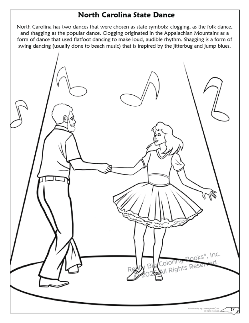 Really Big Coloring Books | ColoringBook.com - Vendita all'ingrosso Libro da colorare e attività - Bambini e neonati - Libro da colorare dello Stato della Carolina del Nord 8,5 x 111