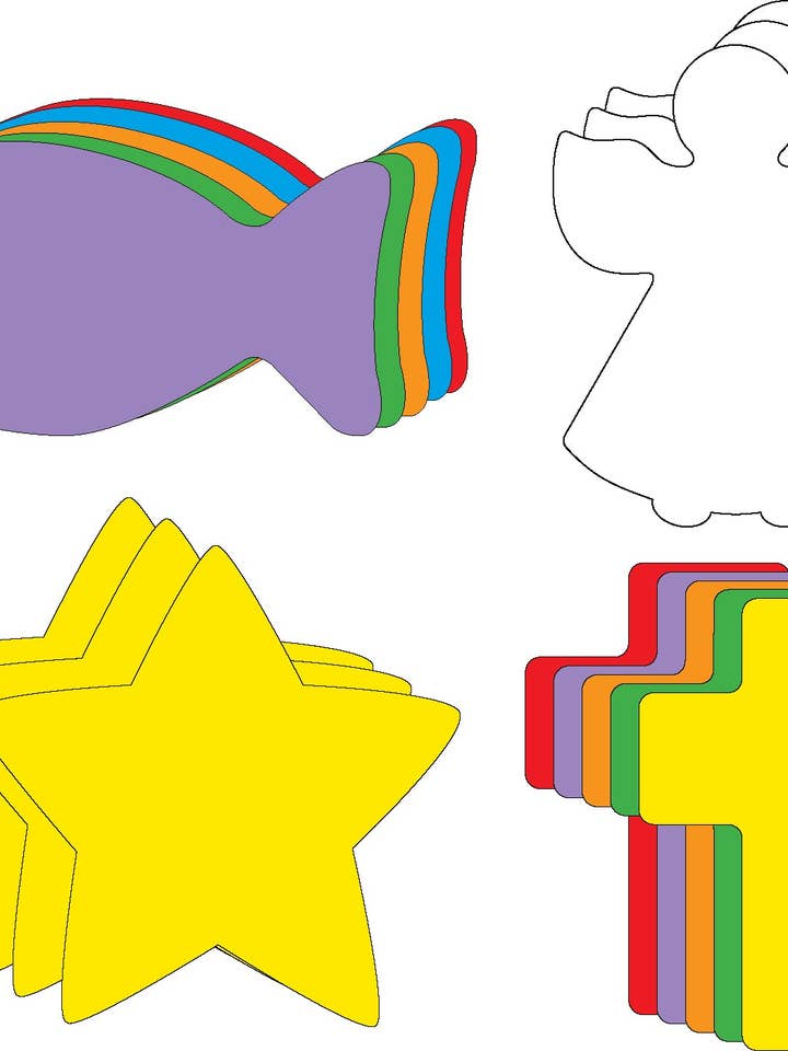 Small Cut-Out Set - Spiritual Symbols for wholesale by Creative Shapes Etc.