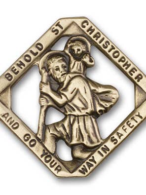 Saint Christopher Visor Clip for wholesale by Tony’s Jewelry