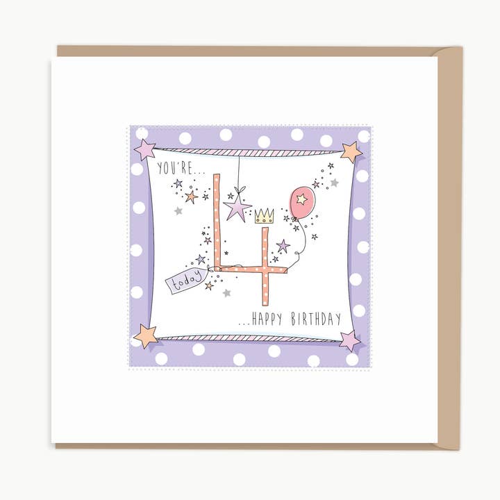 Pacote de Cartões de Aniversário para 4 Anos por atacado de Paper Yay