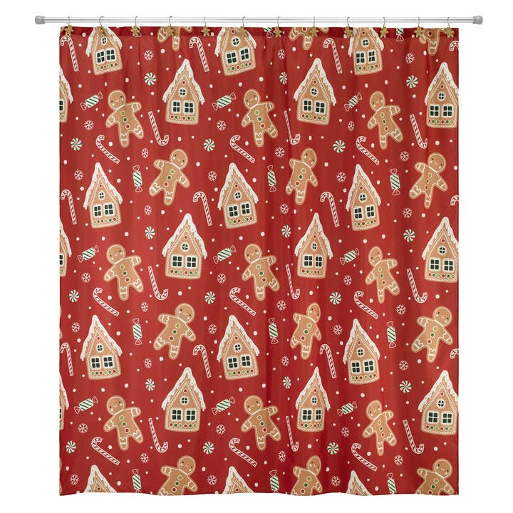 Avanti Linens Gingerbread Man Shower Curtain for wholesale by Avanti Linens