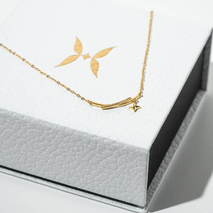 Ich bin geführter Funkel Sterling Silber Zirkonia Halskette für den Großhandel von Harma