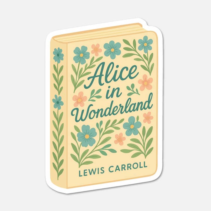 Alice in Wonderland by Lewis Carroll - Book Sticker for wholesale by Footnotes