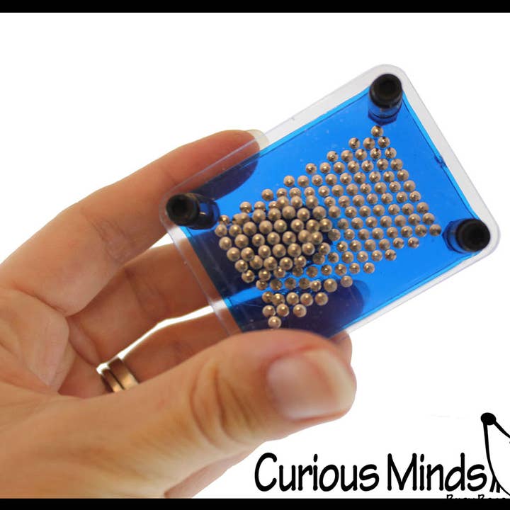 Curious Minds Toys - Wholesale Fidget Toy - Kids - 1 Tiny Metal Rectangle Shape Pin Art Classic Fun Toy - 3D C