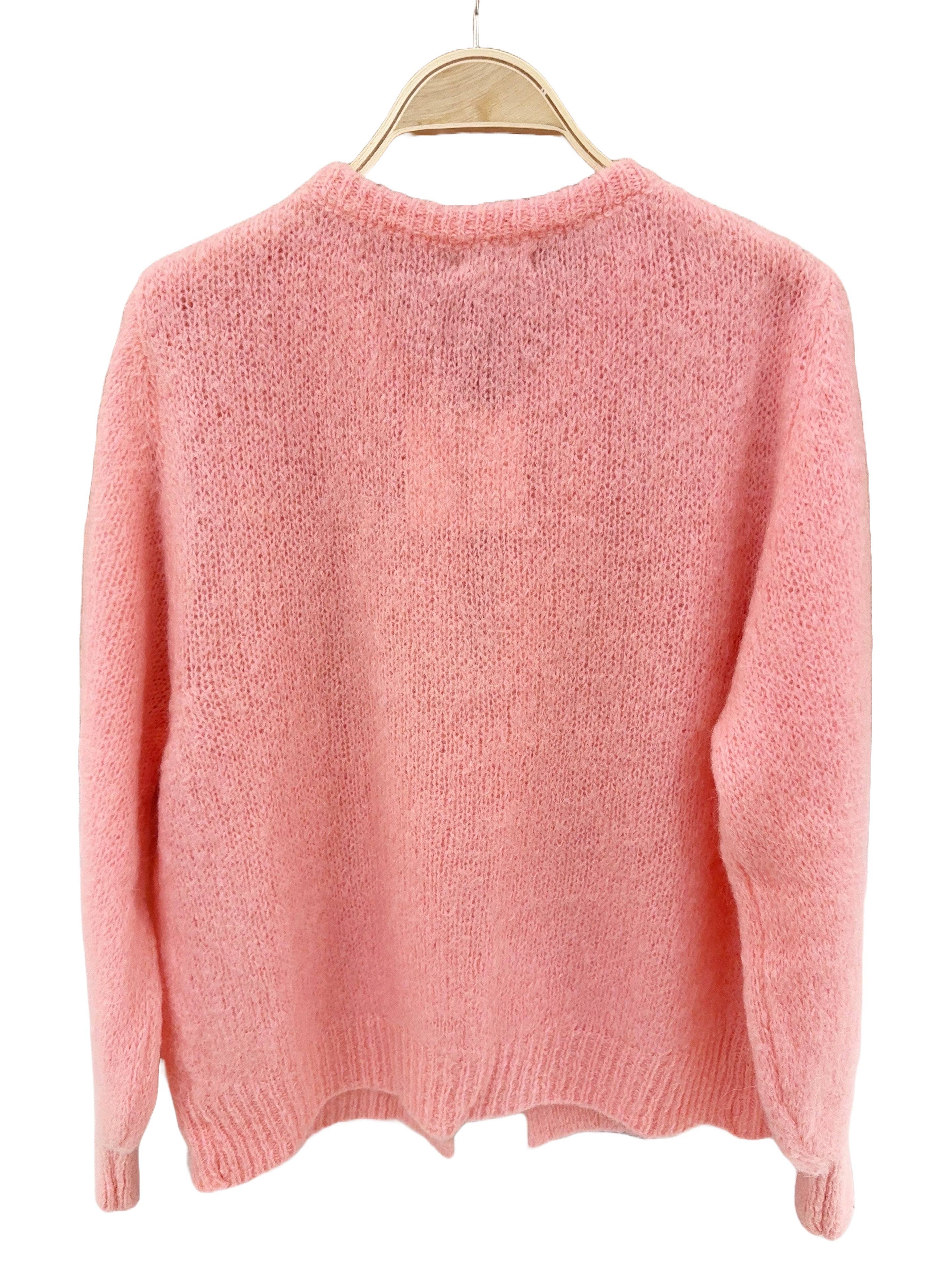 Orice – Cardigan - Mulher por atacado – Cardigã de malha de lã Mohair outono - Orice3