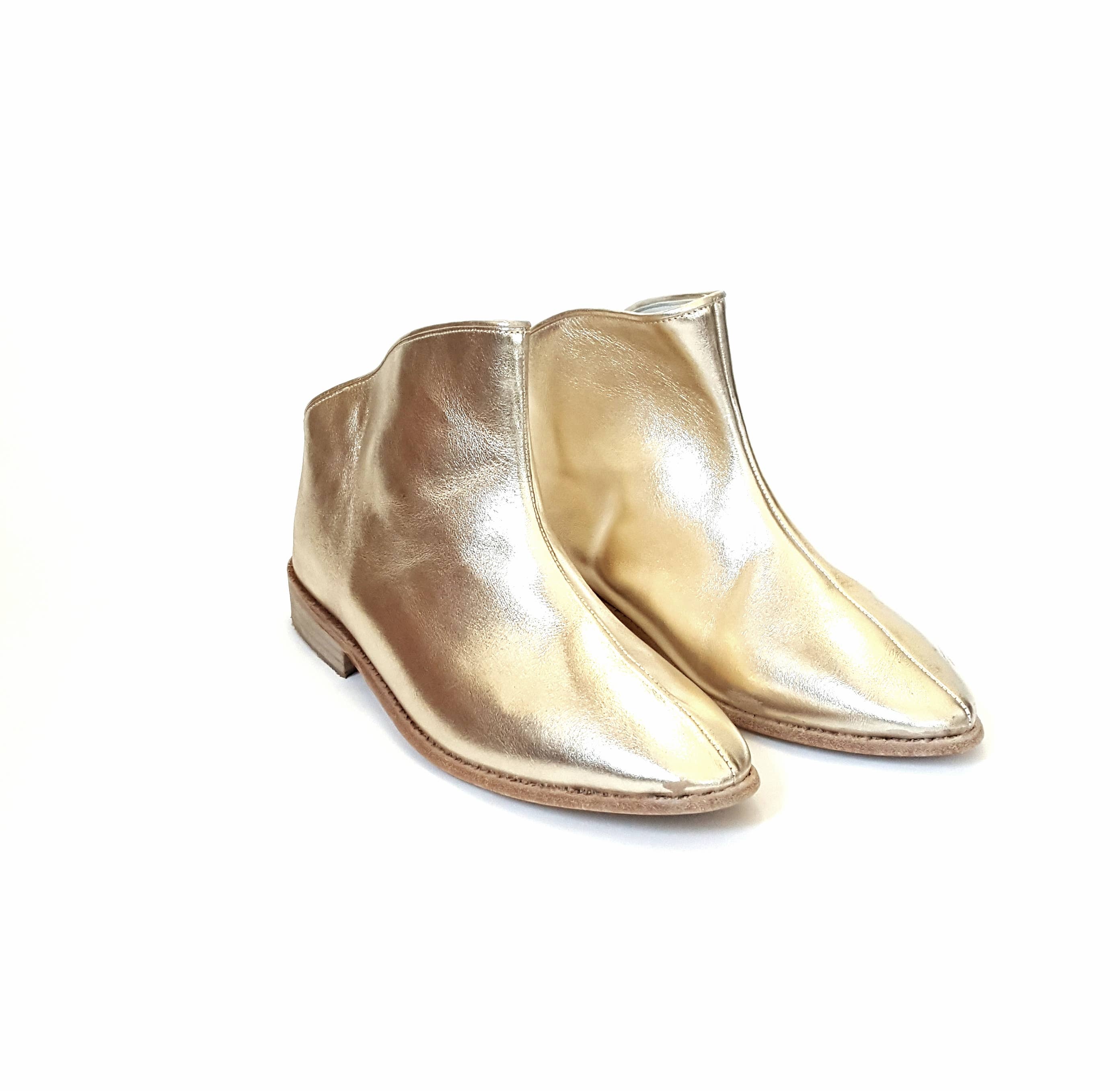 Nidalu Handmade - Wholesale Booties - Women's - Taksim Booties in Gold2