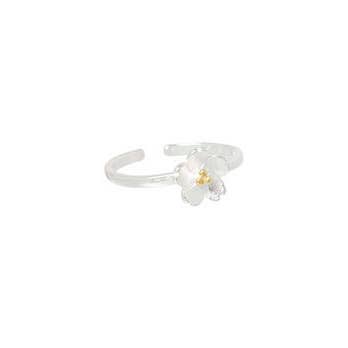 Silver Poppy Adjustable Ring for wholesale by Laurent Scott Collection