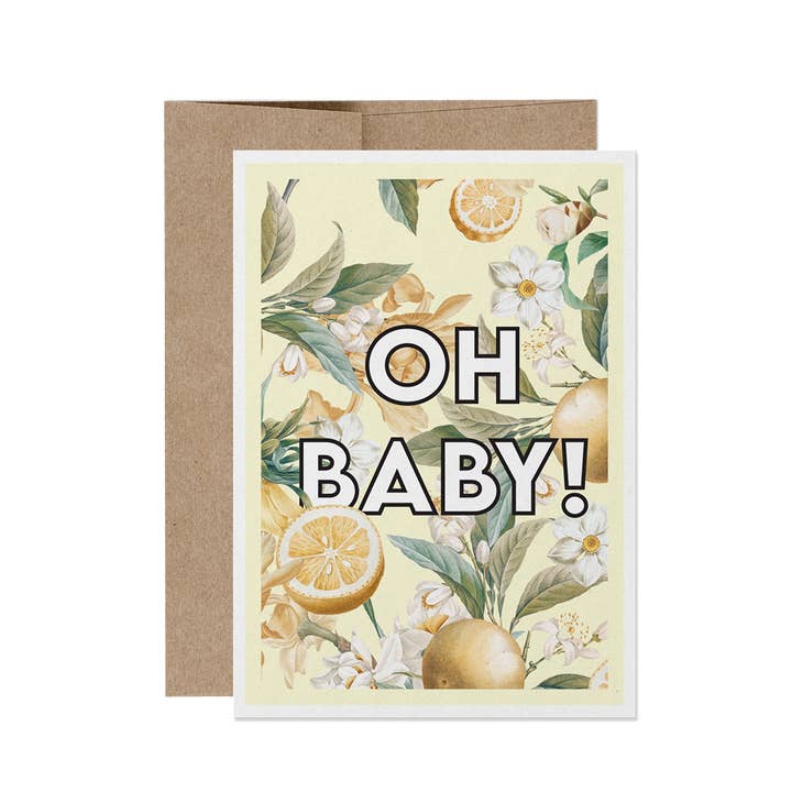 Oh, bébé ! Nouvelle carte bébé pour la vente par Greetings, Earthling!