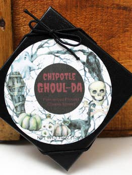 FALLCGD 3.75oz Chipotle GHOUL-Da Cheese Spread box, Chipotle for wholesale by Northwoods Food and Gift Enterprises
