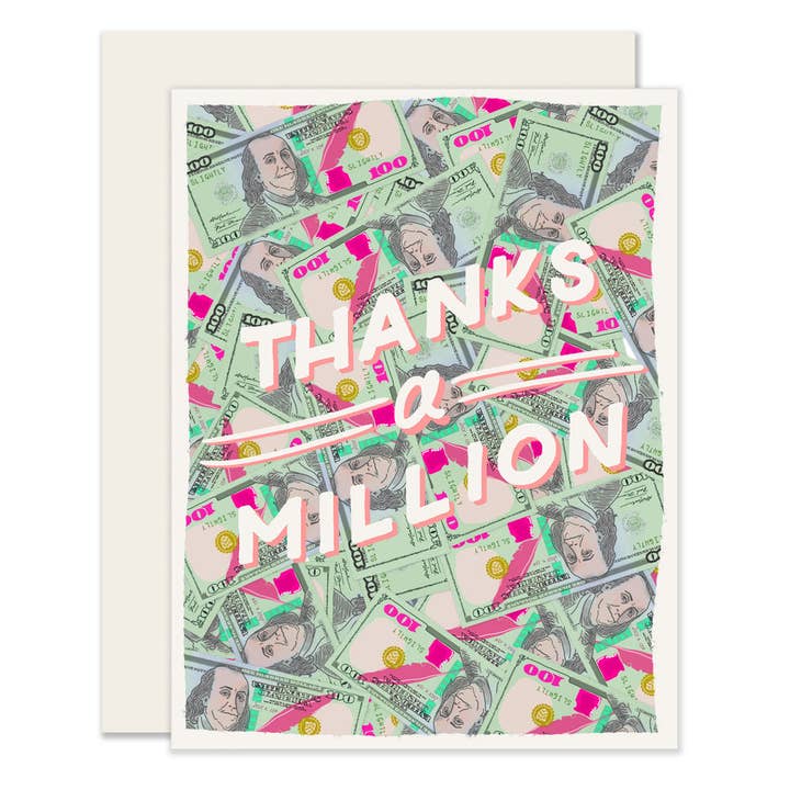 Thanks a Million for wholesale by Slightly Stationery
