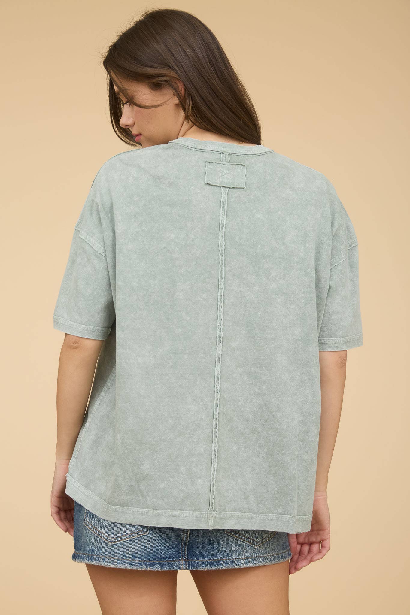 Blu Pepper - Vendita all'ingrosso Top in maglia - Donna - MAGLIETTA A MANICHE CORTE IN MAGLIA RILASSATA RODEO WESTERN6