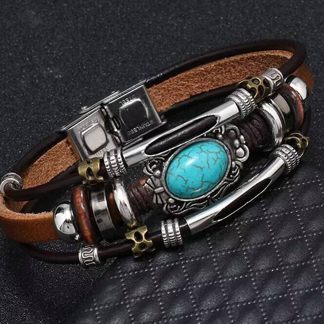 UNISHE - Wholesale Beaded bracelet - Western Bohemia Turquoise Bracelet ZK17551