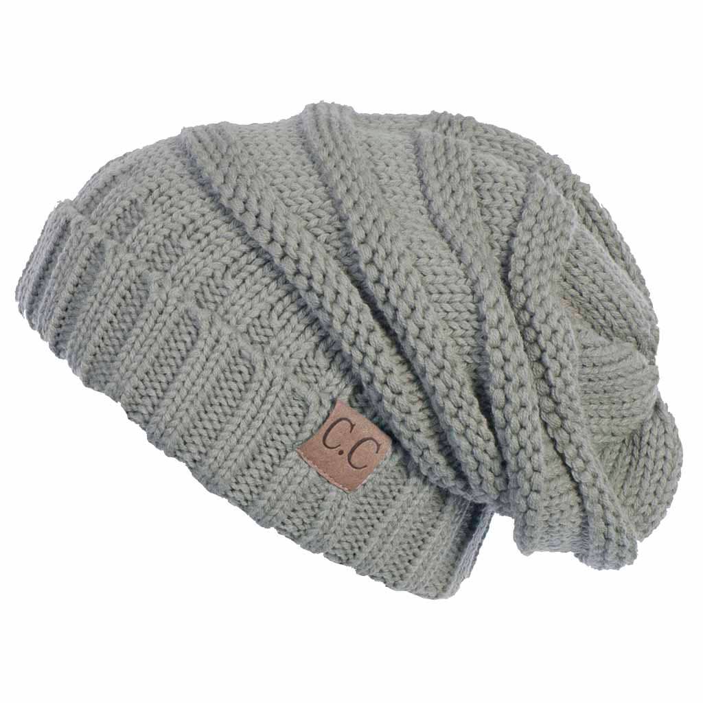 Hana - Wholesale Beanie - Women's - C.C Oversize Slouchy Knitted Beanie18