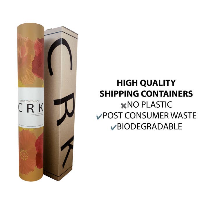 Crk - Wholesale Yoga Mat - The Summer Mat • 4mm Thick, Recycled Natural Rubber Yoga Mat with Flowers Alignment Design6