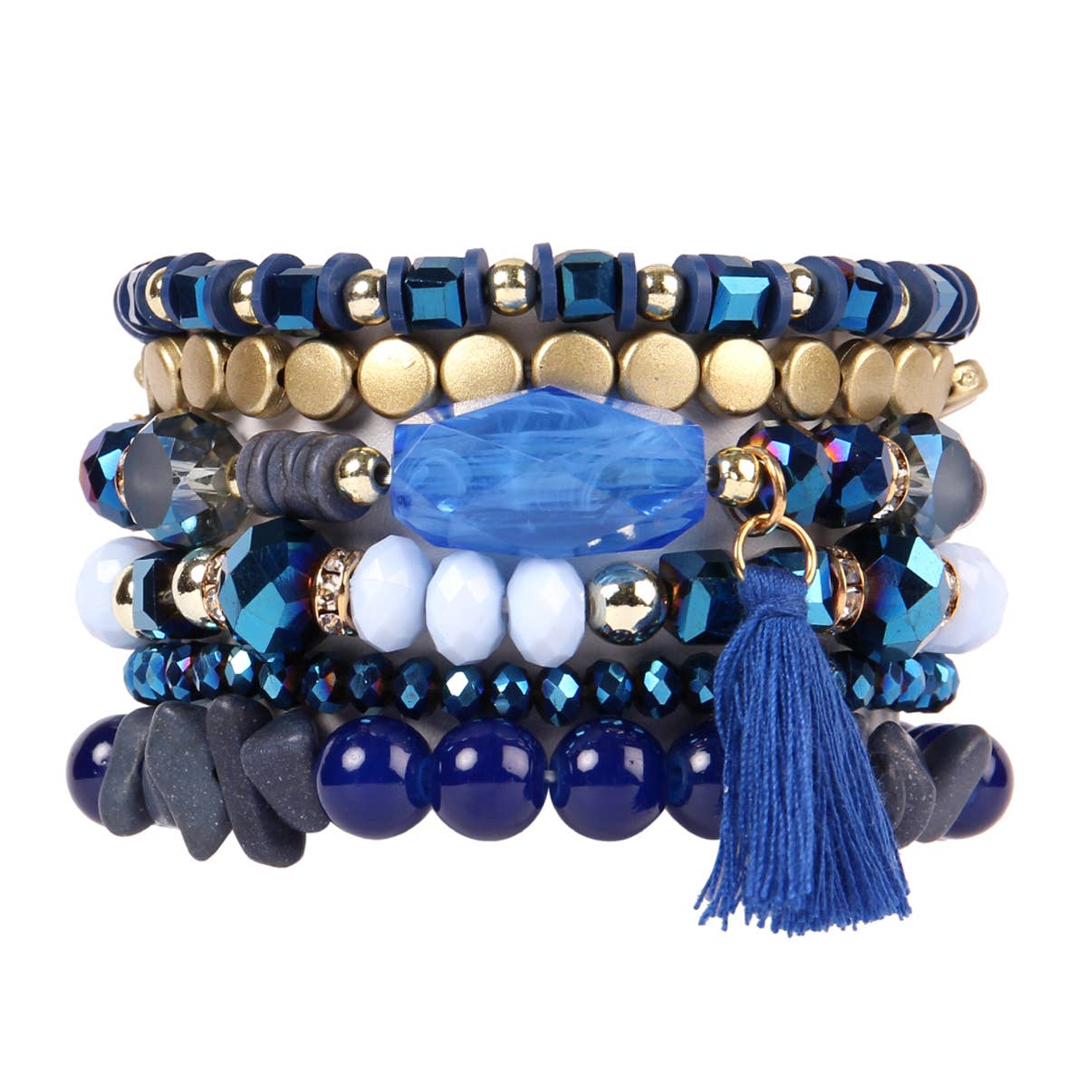 MYS Wholesale Inc - Wholesale Beaded Bracelet - Boho Charm Tassel Bracelet9