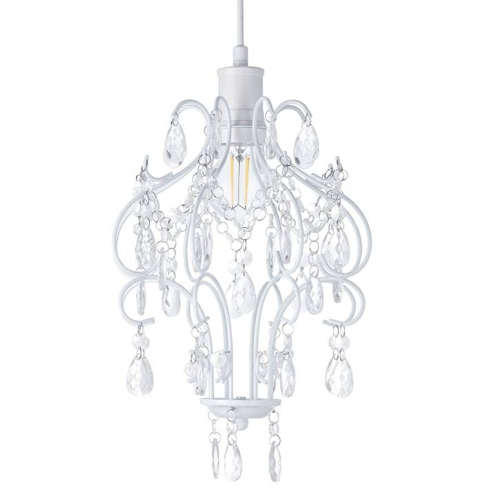 Matt White Shabby Chic Chandelier Style Pendant Ceiling for wholesale on Faire