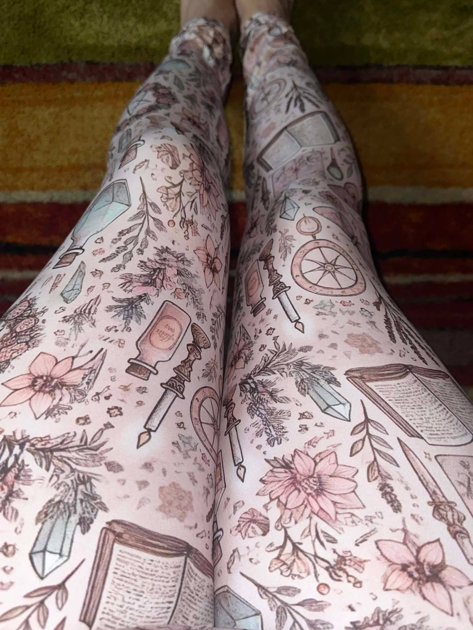 Triple Goddess Boutique - Wholesale Fashion Leggings - Women's - Womens Spring Printed Leggings, witch clothing, Easter 4