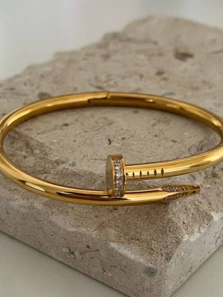 ICONIC CUFF BRACELET ZIRCON for wholesale by MABEL LOVE CO