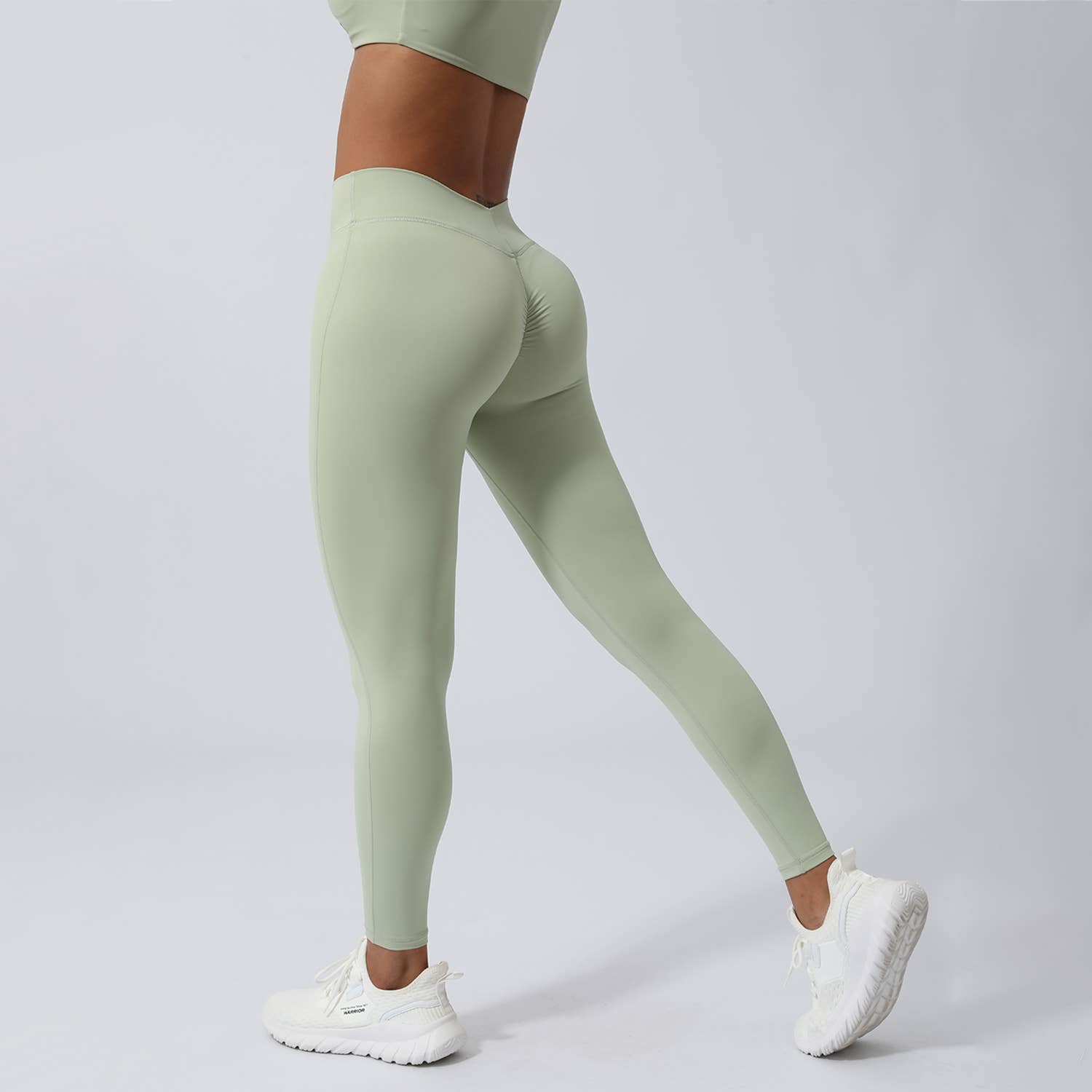 Sodalemon - Wholesale Athletic/Lounge Leggings - Women's - Women Peach Hip V Cross Back Fitness Yoga Leggings0