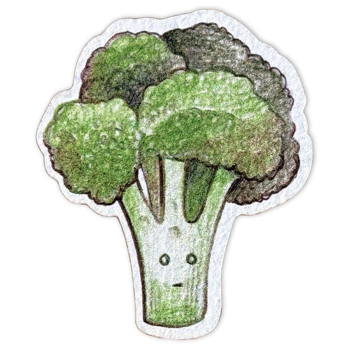 Wooden Magnet – Broccoli for wholesale by LIGARTI