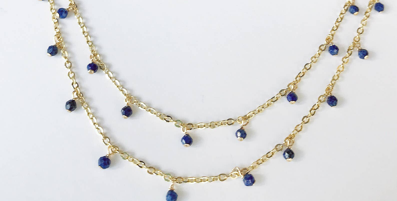 Sonya Renee Jewelry - Wholesale Link & Chain Necklace - Sabrina Double Gold4