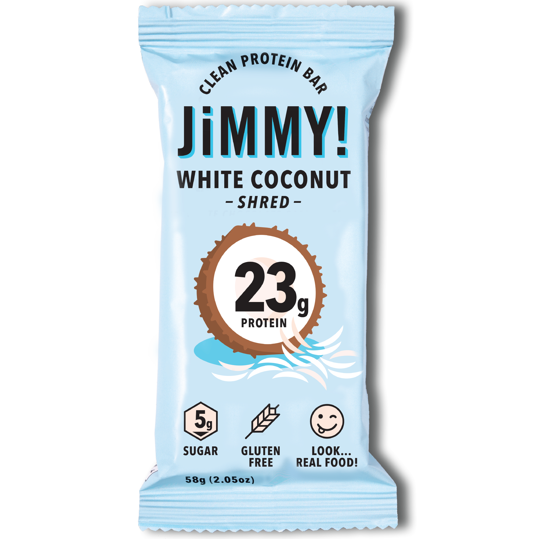 JiMMYBAR! - Venta al por mayor Barrita de aperitivo - Triturar de coco blanco tamaño completo, paquete de 12 entradas0