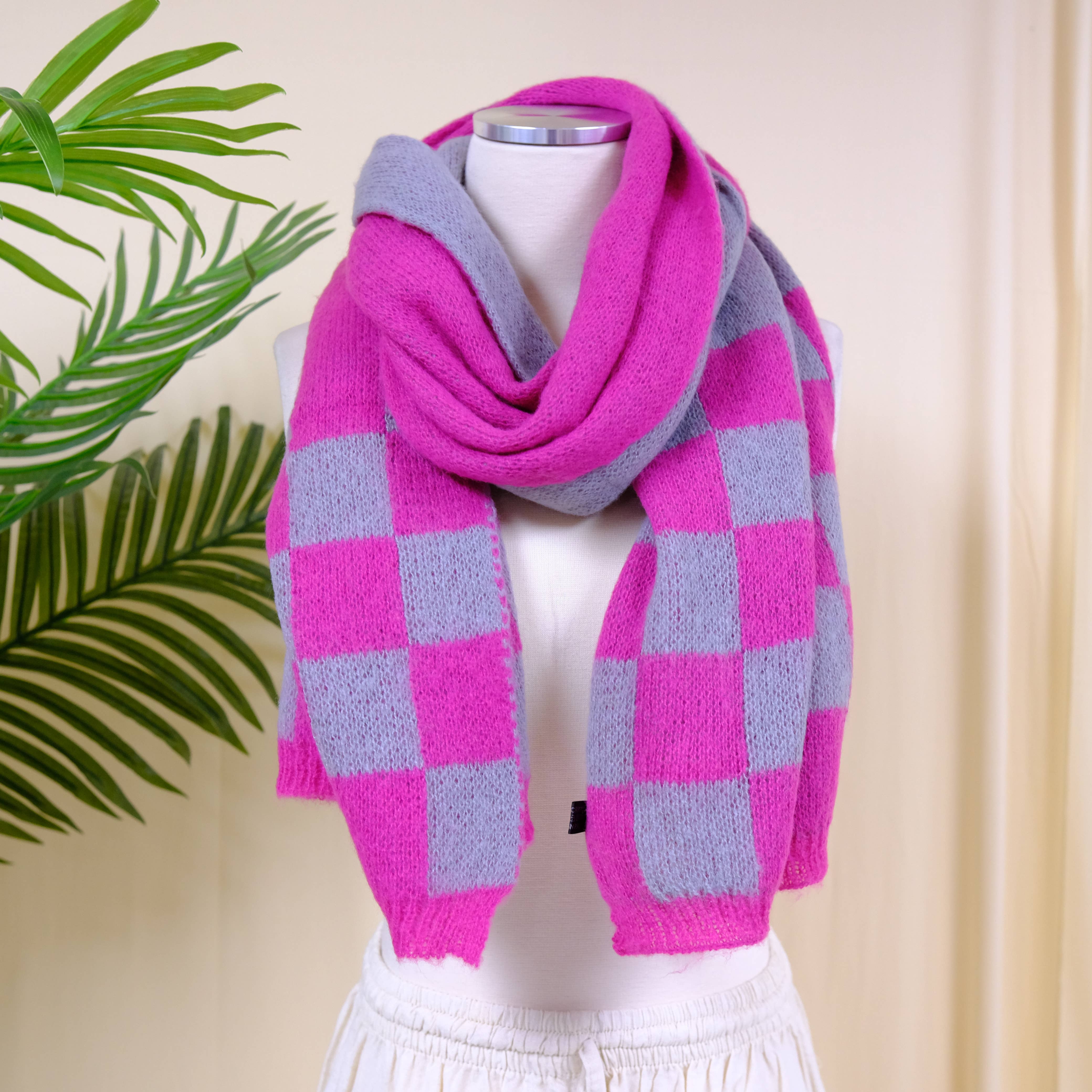 Karma Nepal Crafts – wholesale Scarf – Women's – Plaid Winter Oversized Scarfs18