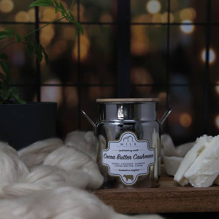 Milk Reclamation Barn - Wholesale Jar/Filled Candle - Stainless Milk Churn Candle - 12.5 oz63