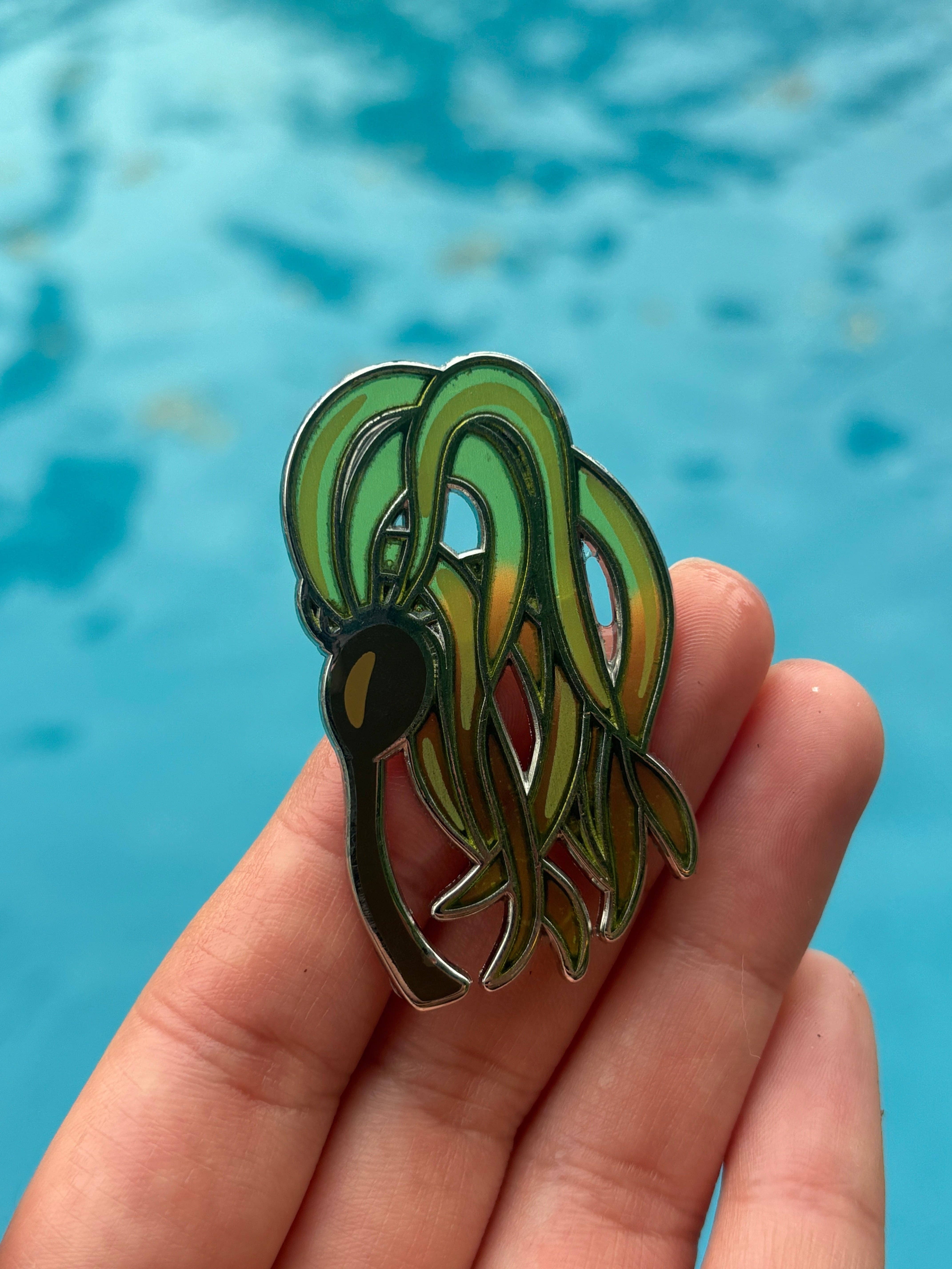 Fin Pin Shop - Wholesale Lapel Pin/Button - Bull kelp enamel pin1