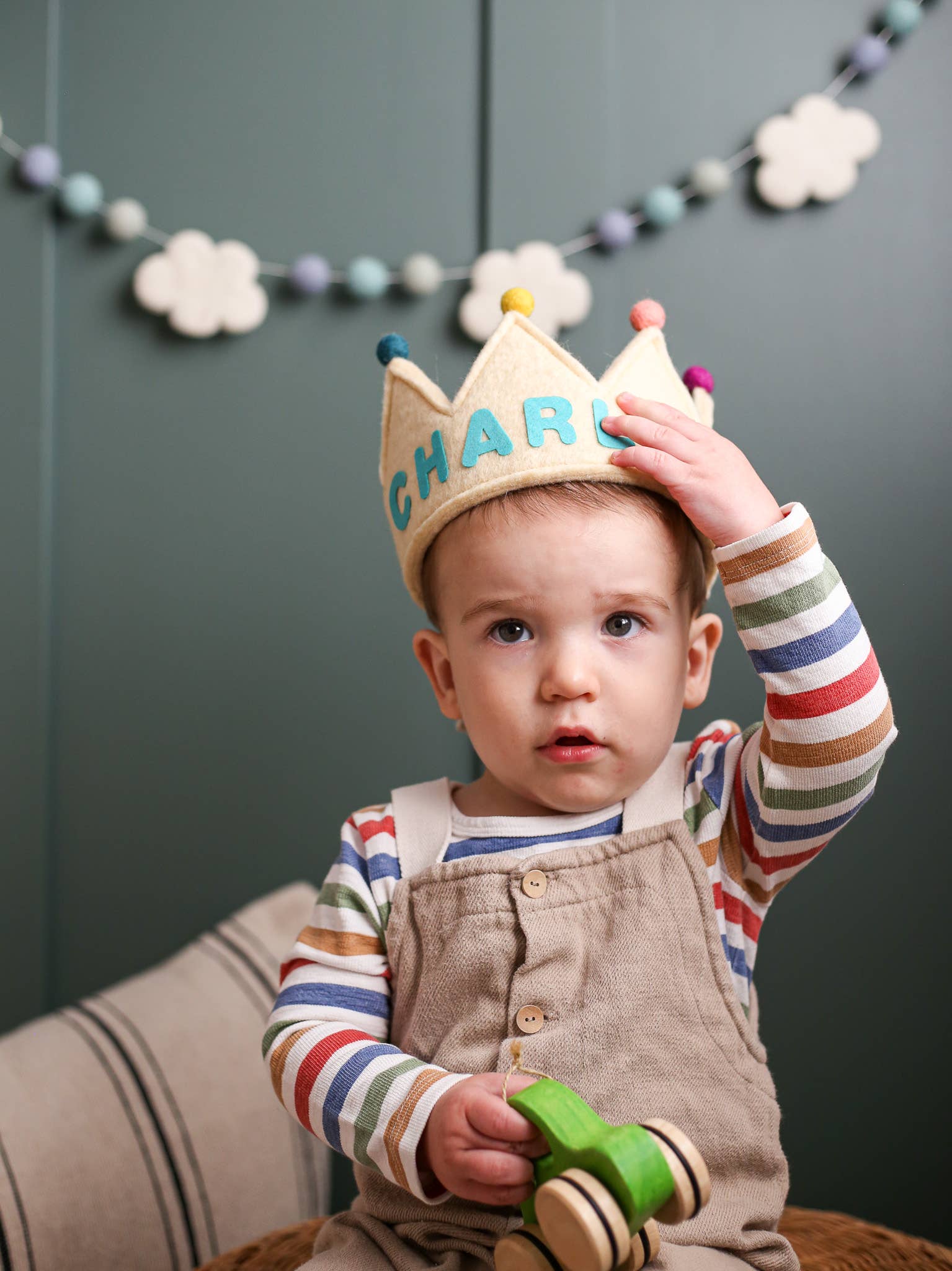 NOEL by Alma Home – wholesale Bunting/Krans – Babyfotografering Molnbakgrund | Barnkammardekor Garland1