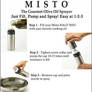 Lifetime Brands - Wholesale Oil/Vinegar Dispenser - Misto Aluminum Bottle Oil Sprayer