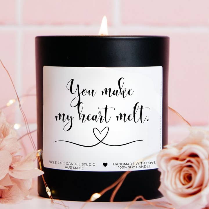 Haces que mi corazón se derrita Vela para venta al por mayor de RISEthecandlestudio