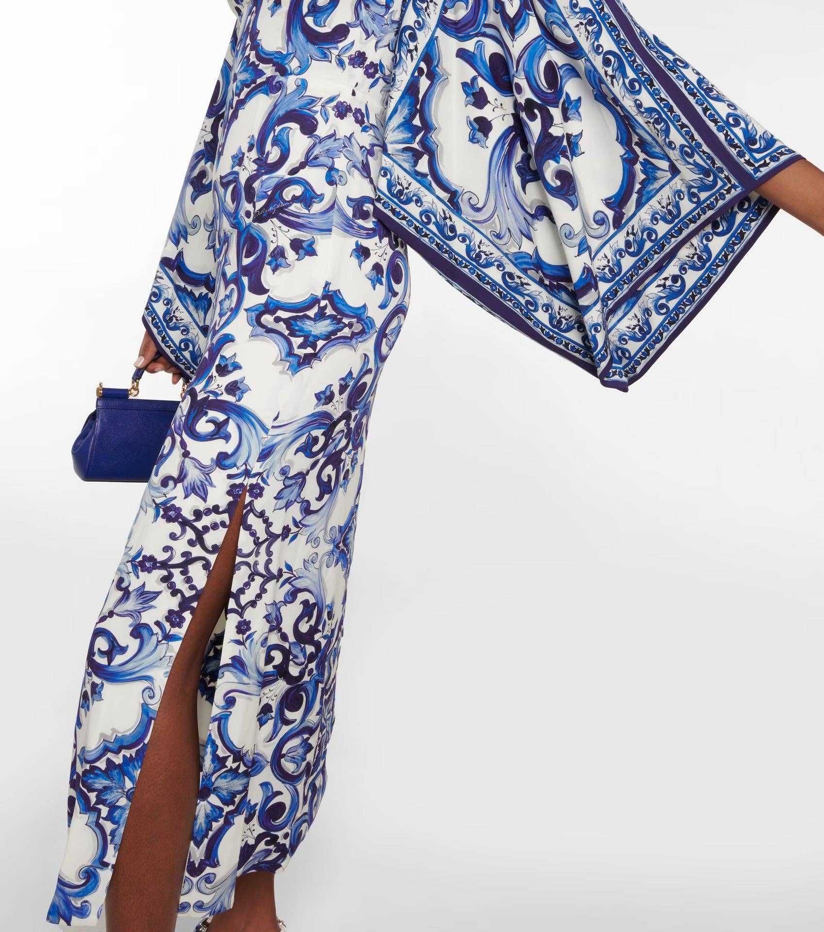 Featured Chinoiserie Chic 2025 EuropeanStyle Maxi Dress for wholesale on Faire3