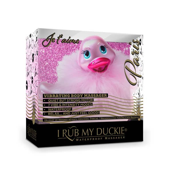 It's the BOMB® - Wholesale Sex Toy - 3 Pink Classic Ducks w/Boa I Rub My Duckie Massager Vibrator8