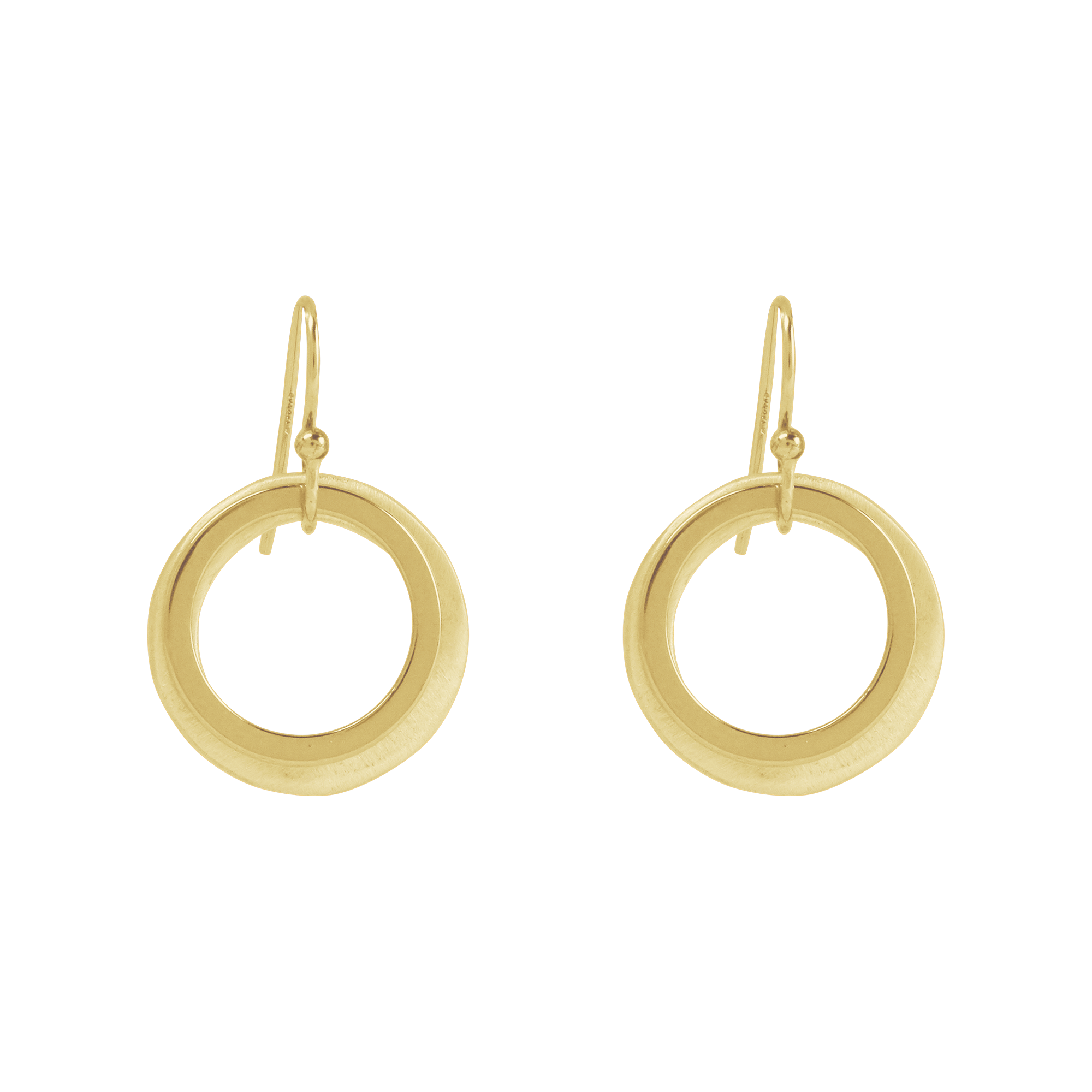 Philippa Roberts – wholesale Dangle earrings – Double Open Circle Earrings in Silver, Vermeil, or Mixed1