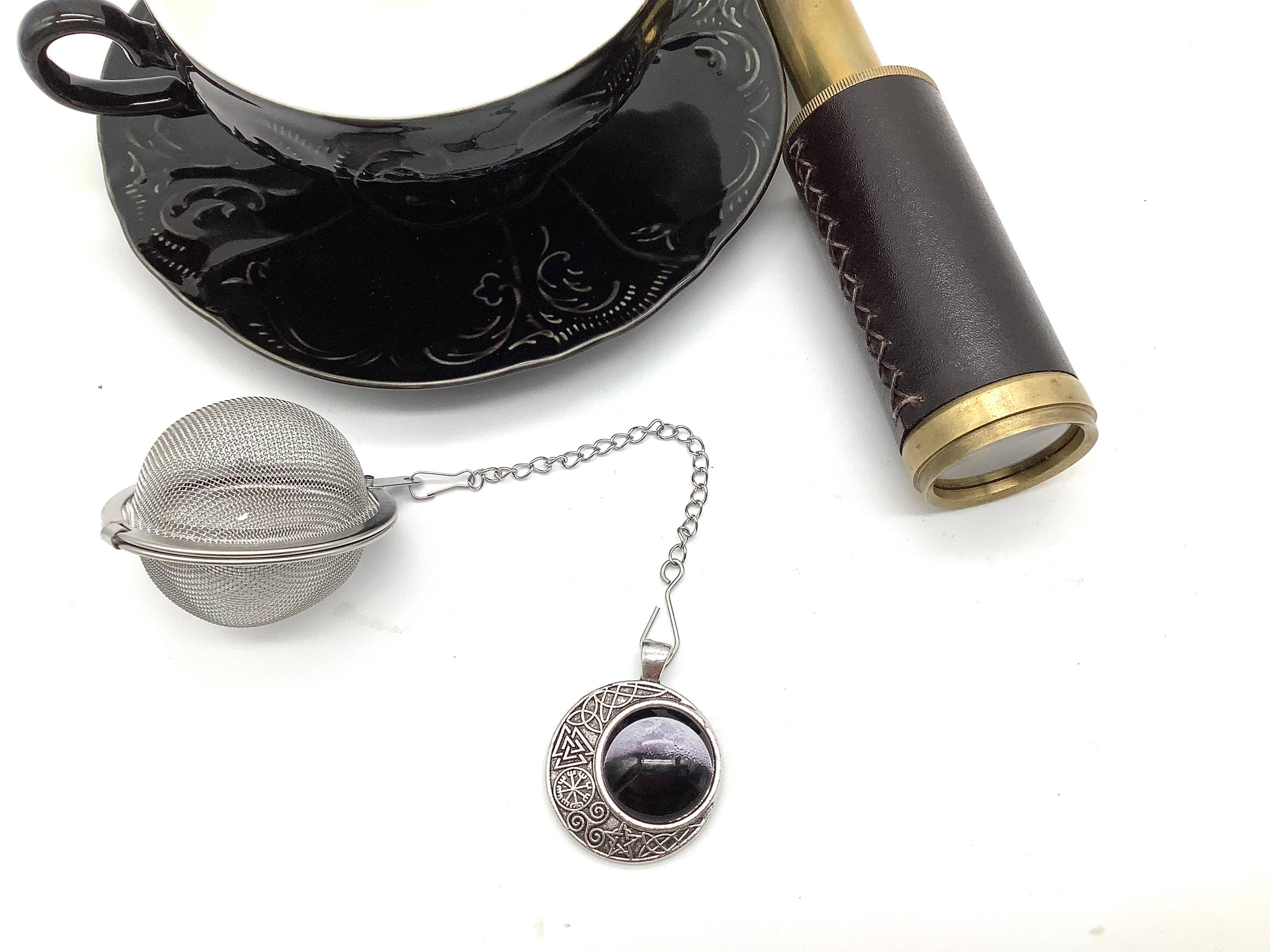 All Little Cute Things - Wholesale Tea Strainer/Infuser - Tea Ball Infuser Crescent Moon phases stars astronomy theme1