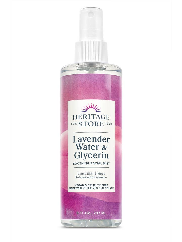 Lavender Water & Glycerin 8 oz for wholesale by Heritage Store