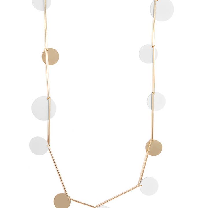 ZENZII Jewelry - Vendita all'ingrosso Collane a bavaglio - Collana Lunga a Cerchio Piatto4