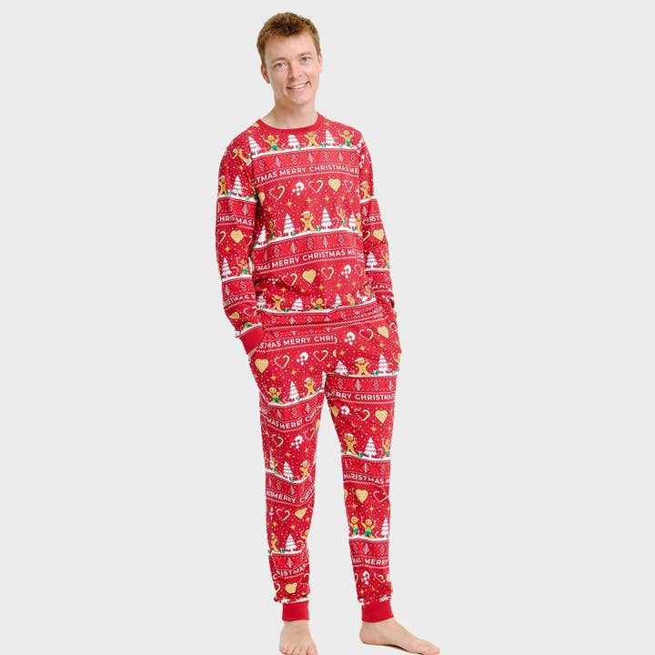 Christmas Cookie Pajamas Red – Men for wholesale by Happy Seasons